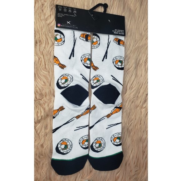 NWT ODD SOX SUSHI CREW KNIT SOCKS-UNISEX - Picture 2 of 3